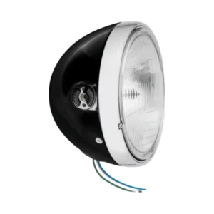 BikeMaster 7in Headlight Side Mount - Black