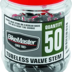 BikeMaster Valve Stem Chrome Tubeless Tub 50