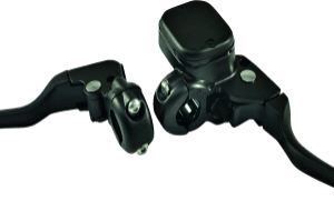 Bikers Choice Black 11/16 Bore Custom Handlebar Control Kit 1 Inch Bar Cable Clutch No Switches