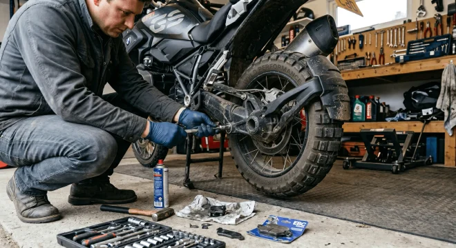 How to change brake pads on your motorcycle at home, DIY