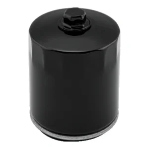 Twin Power Twin Cam and M8 Black Oil Filter With Nut Replaces H-D 63798-99 with Backflow Valve