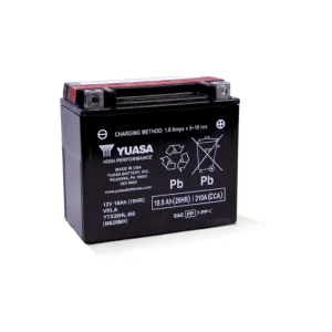 Yuasa YTX20HL-BS High Performance AGM Battery w/Bottle
