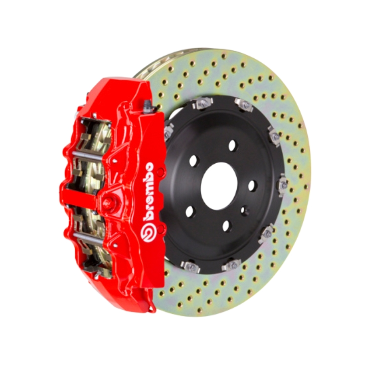 Brembo 11-23 Charger w/V8 Exc AWD/SRT8 Fr GT BBK 6Pis Cast 380x34 2pc Rotor Drilled-Red 1 Brembo 11-23 Charger w/V8 Exc AWD/SRT8 Fr GT BBK 6Pis Cast 380x34 2pc Rotor Drilled-Red