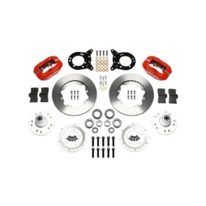 Wilwood Forged Dynalite Front Kit 11.00in Red 1970-1973 Mustang Disc & Drum Spindle